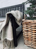 Kuscheliges warmes Plaid – Mocca / Sand