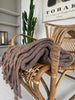 Kuscheliges, warmes Plaid – Staubiges Rosa