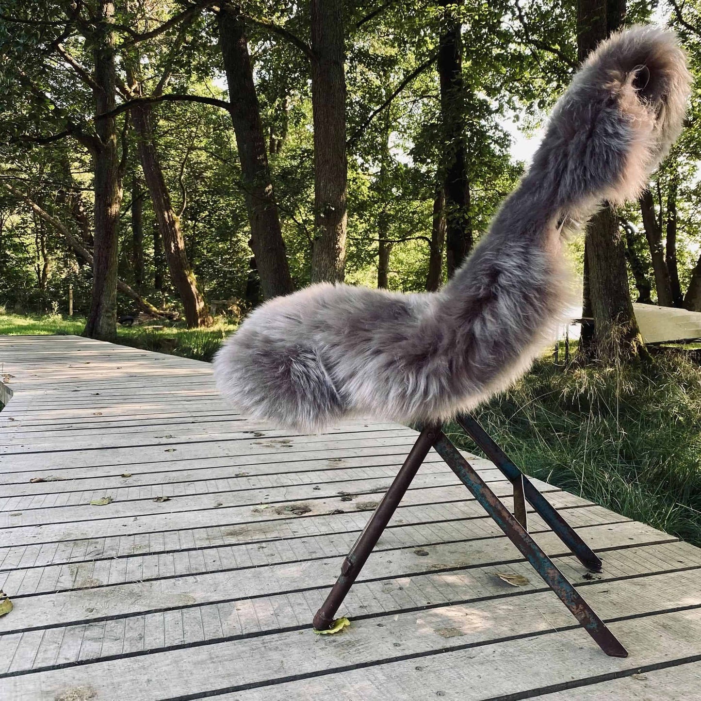 Lammfell in Mocca-Farbe - VIAMAJA.DK