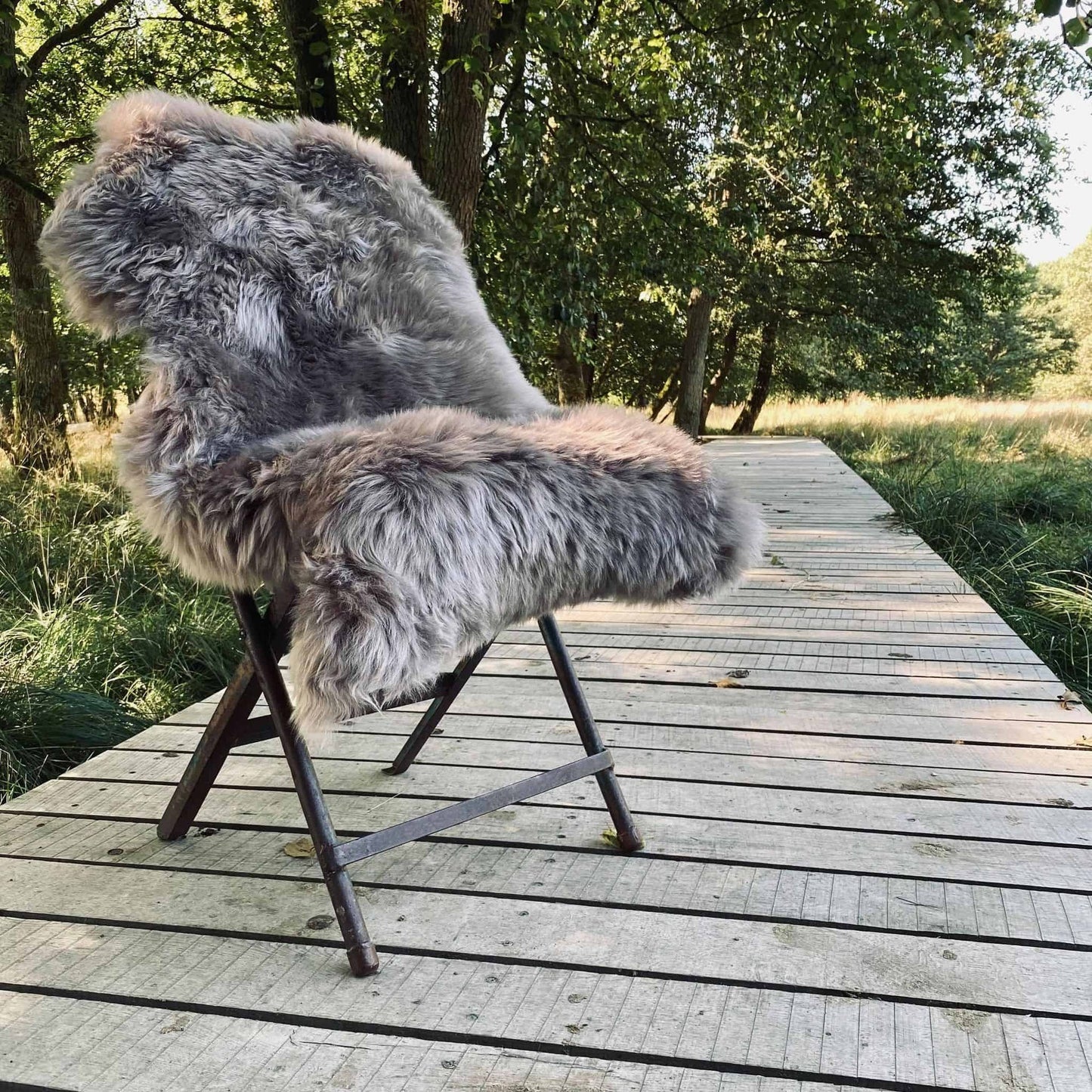 Lammfell in Mocca-Farbe - VIAMAJA.DK