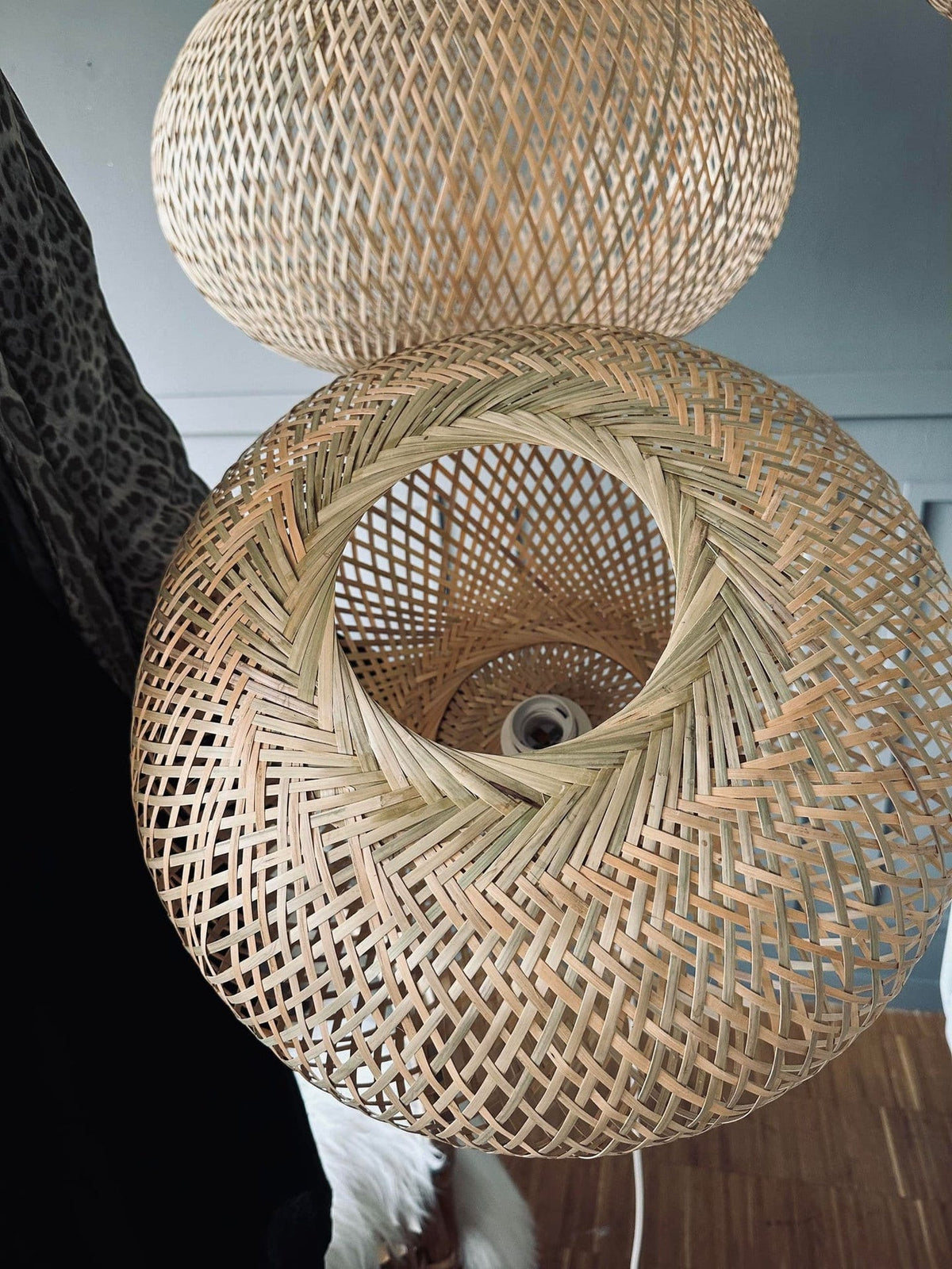Lampe bambus - Dia 35cm - VIAMAJA.DK