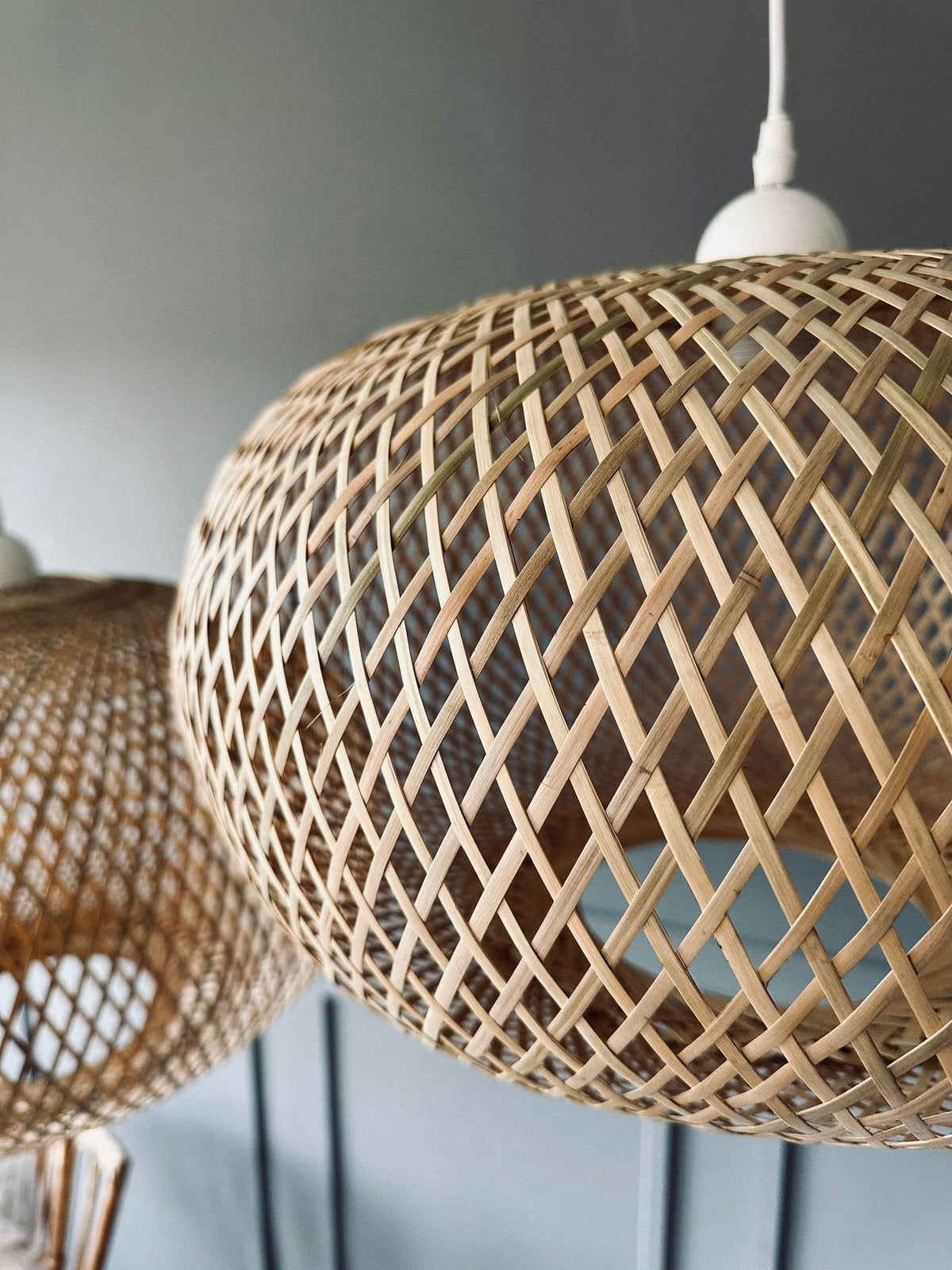 Lampe bambus - Dia 35cm - VIAMAJA.DK