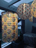Zylinderlampe mit Solarmodul – Flower Orange