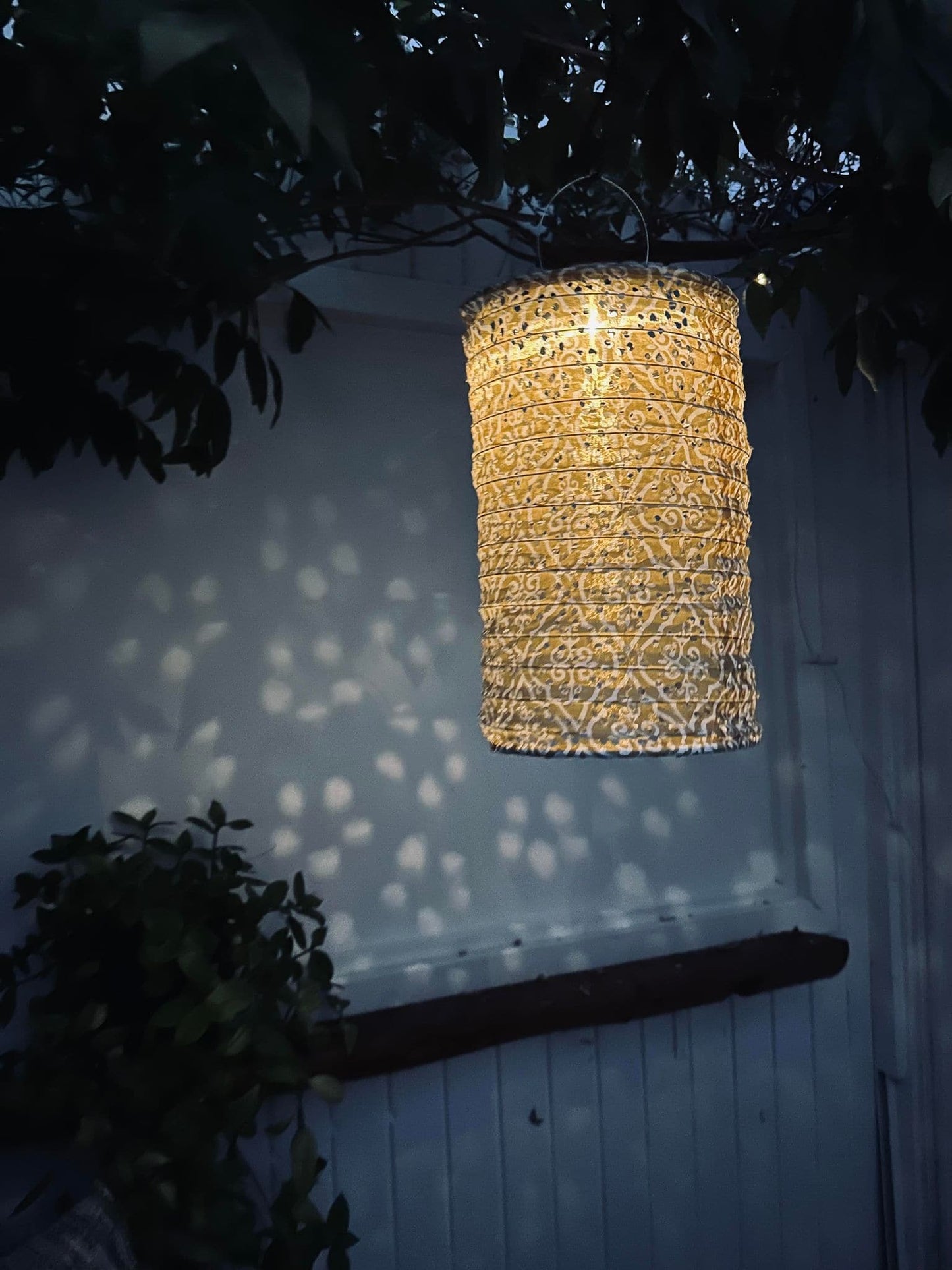 Lampe cylinder med solceller - SUMMER GOLD - VIAMAJA.DK