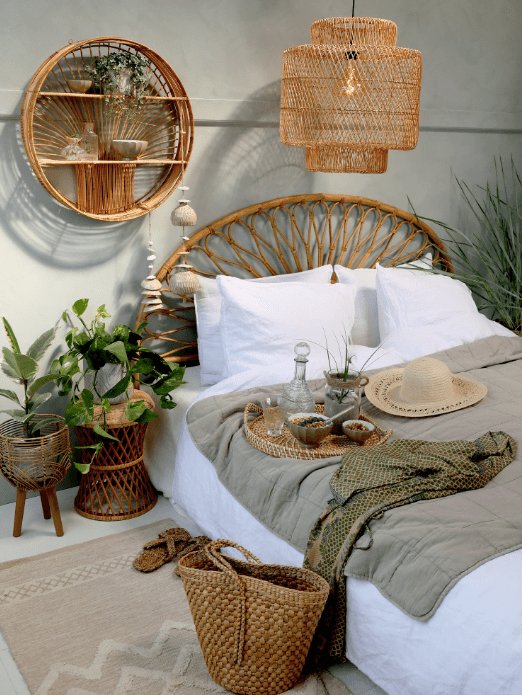 Lampe i rattan - BIG SIZE - VIAMAJA.DK
