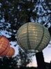 Lampe mit Solarzellen Grün