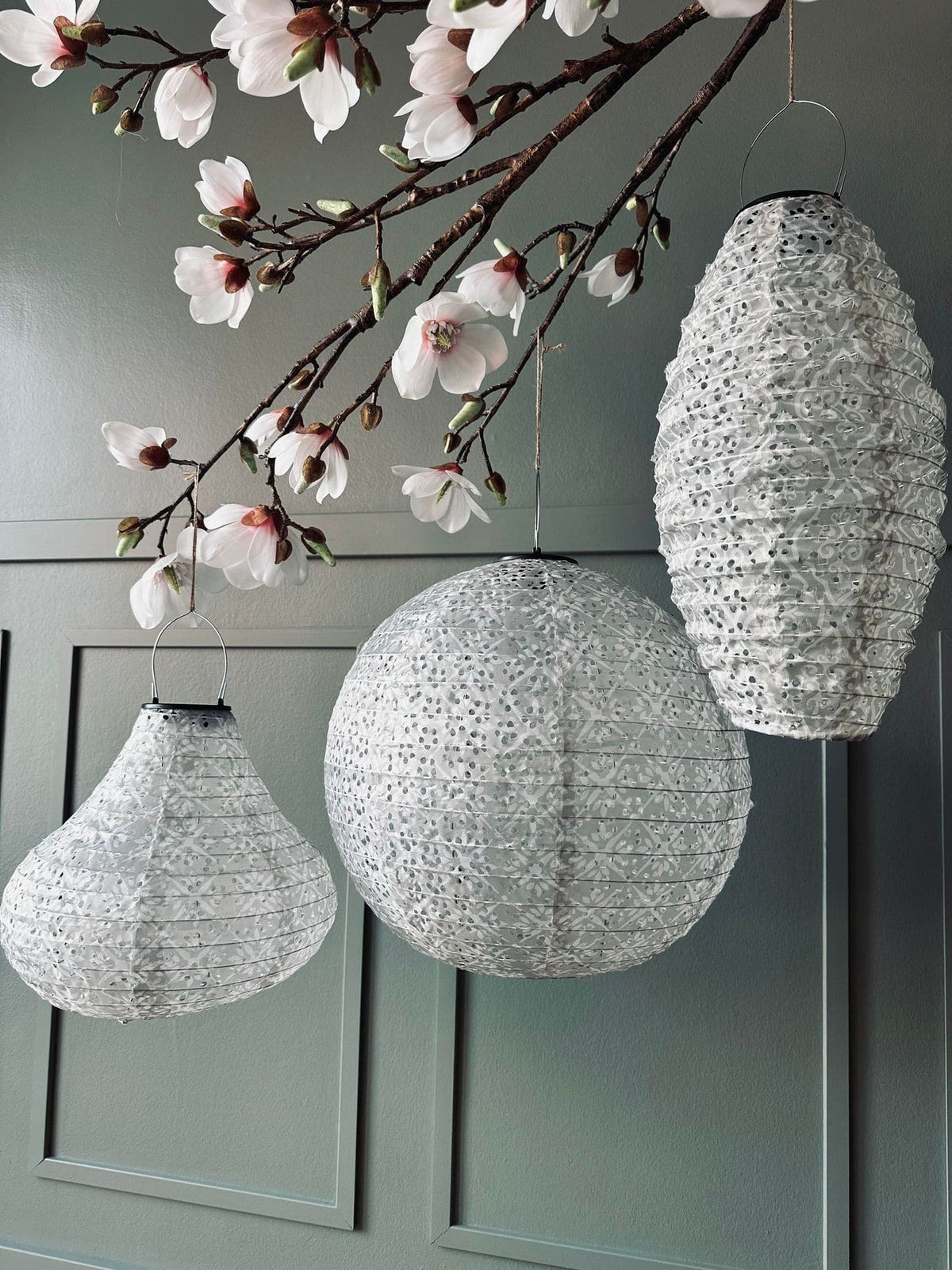 Lampe med solceller Pear – SUMMER WHITE - VIAMAJA.DK