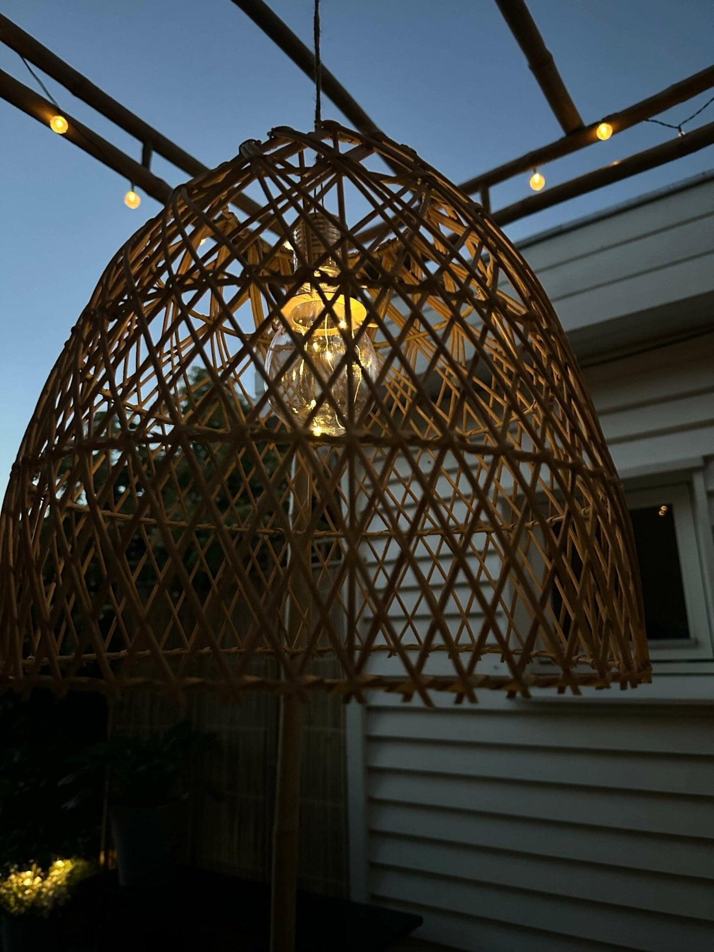 Lampeskærm Rattan - VIAMAJA.DK