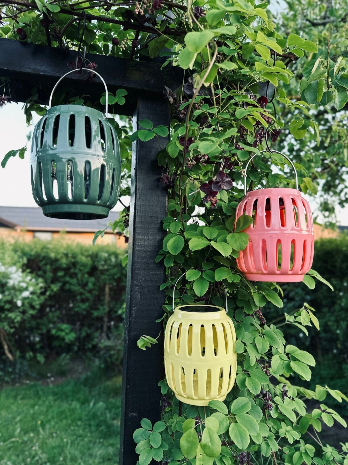 Lanterne med solceller - Coral summer - VIAMAJA.DK