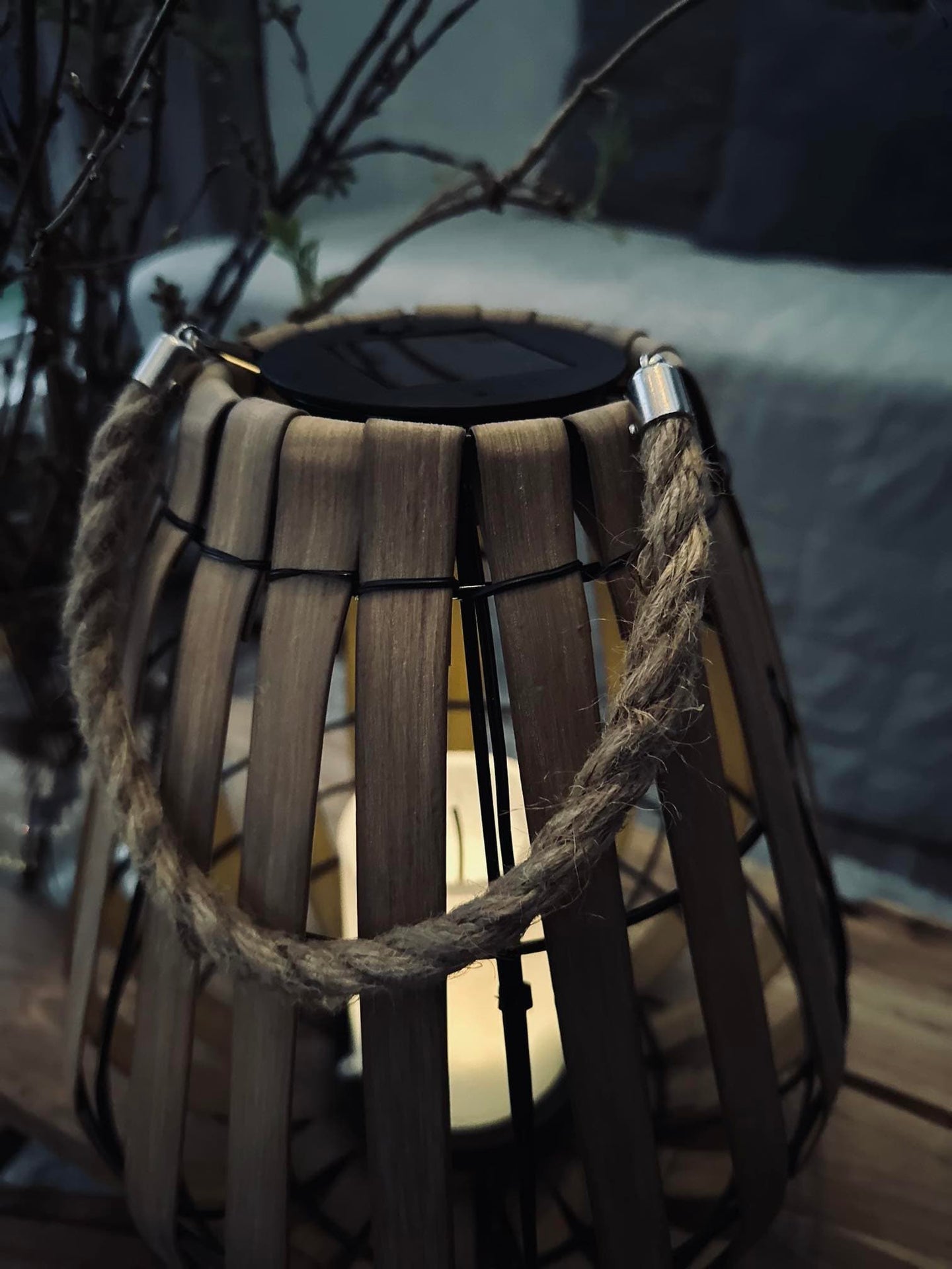 Lanterne med solceller – Nature 30cm - VIAMAJA.DK