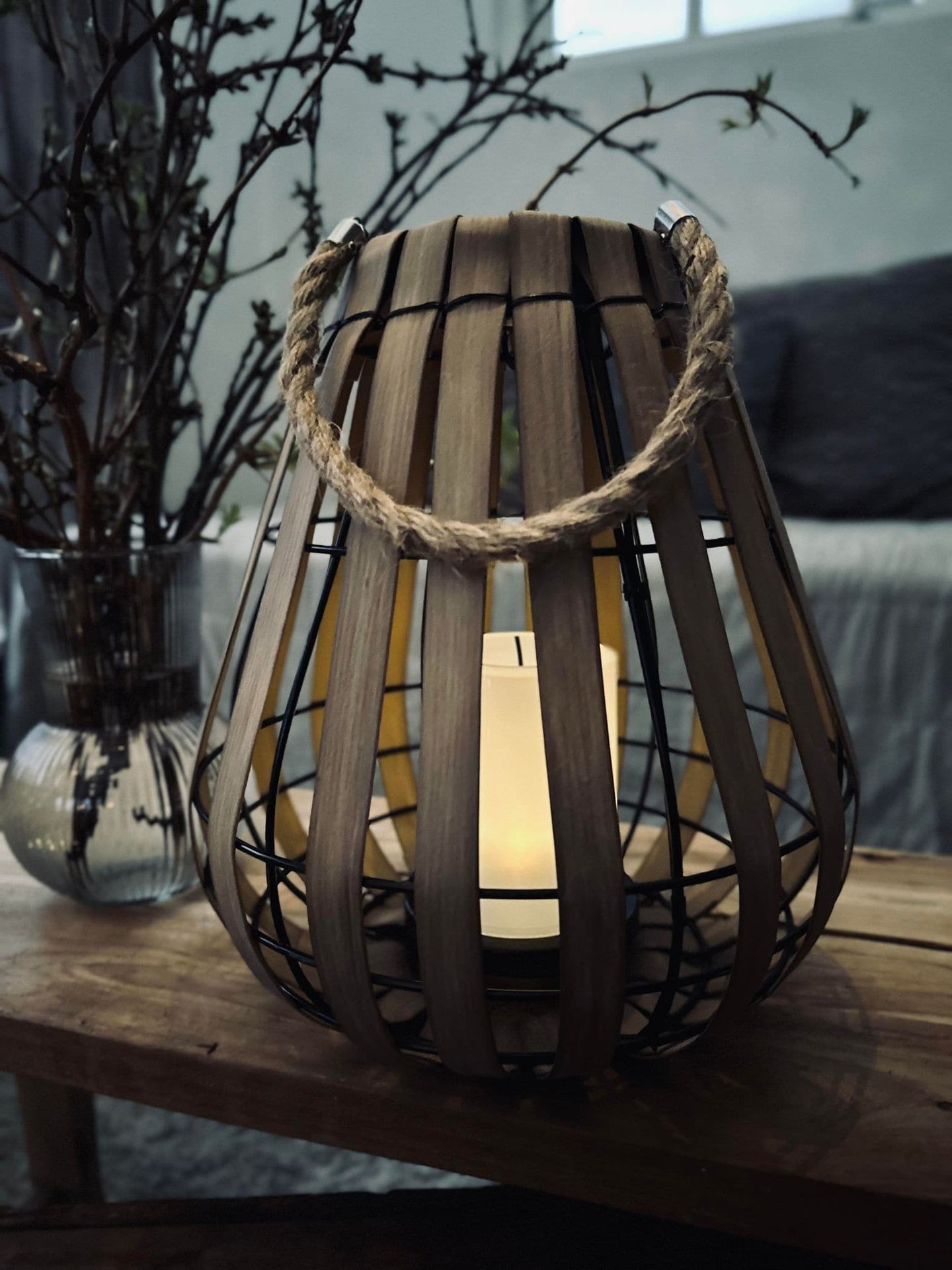 Lanterne med solceller – Nature 30cm - VIAMAJA.DK