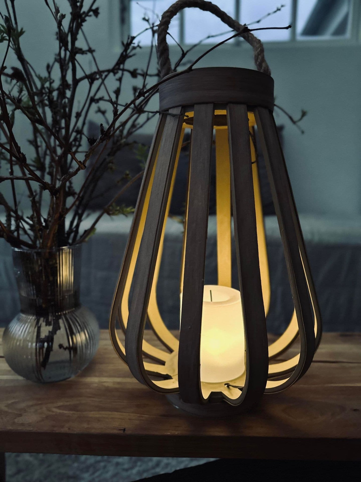 Lanterne med solceller – Nature 34cm - VIAMAJA.DK