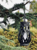 Solar-Laterne - Schwarzes Rattan