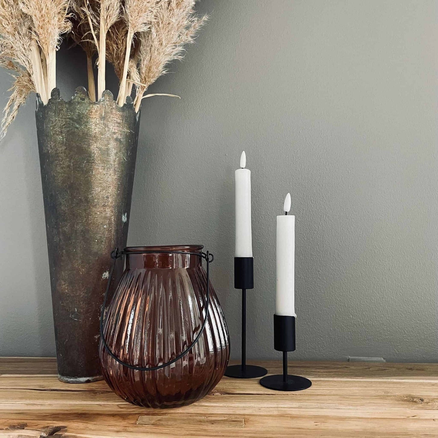 Lanterne – Rillet glas Gylden - VIAMAJA.DK