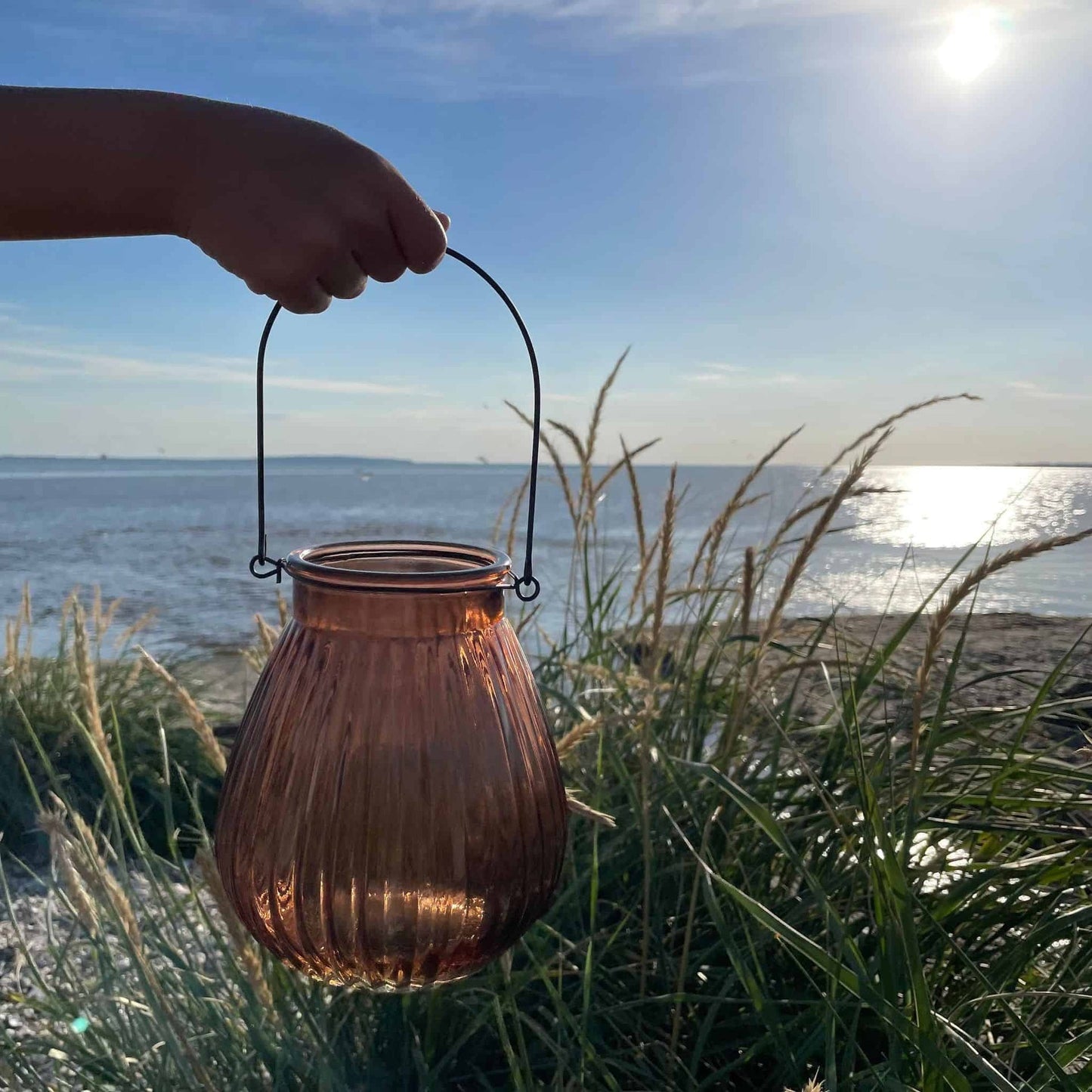 Lanterne – Rillet glas Gylden - VIAMAJA.DK