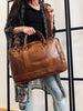 Laptop Cognac - Weiches Leder Unisex