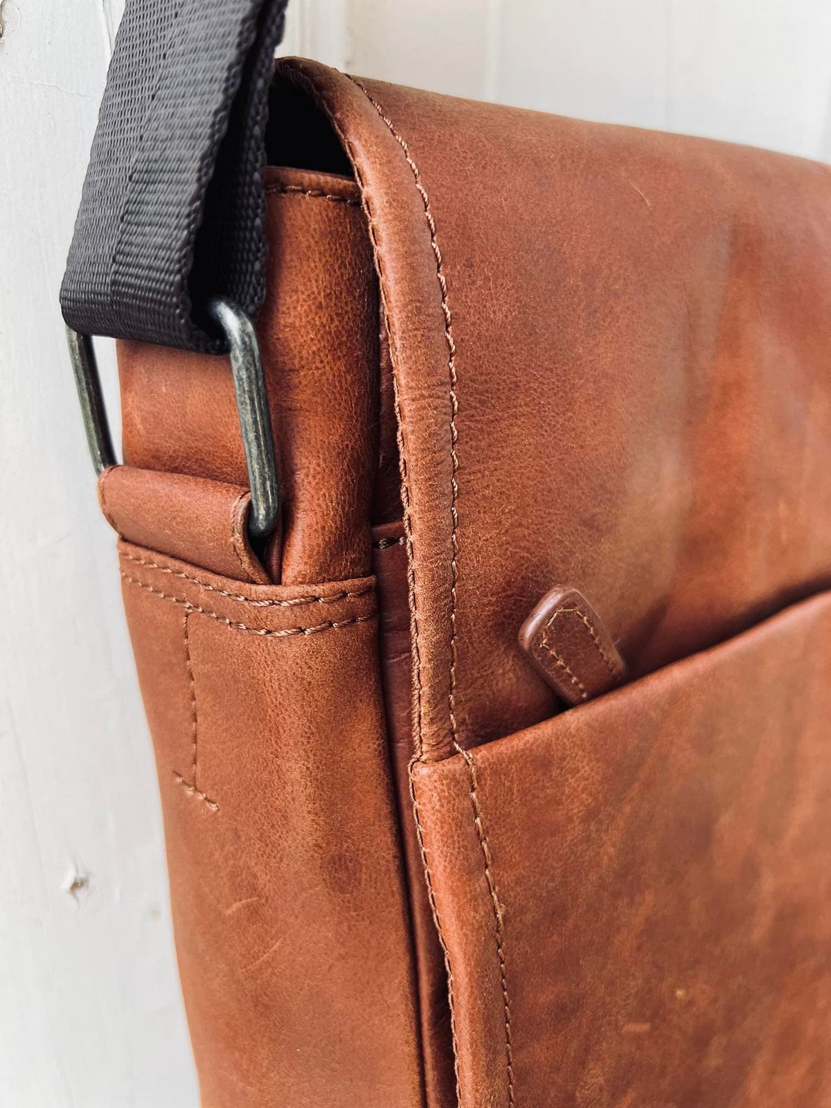 Laptop messenger - Cognac - VIAMAJA.DK