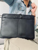 Laptop-Hülle - BLACK LEATHER