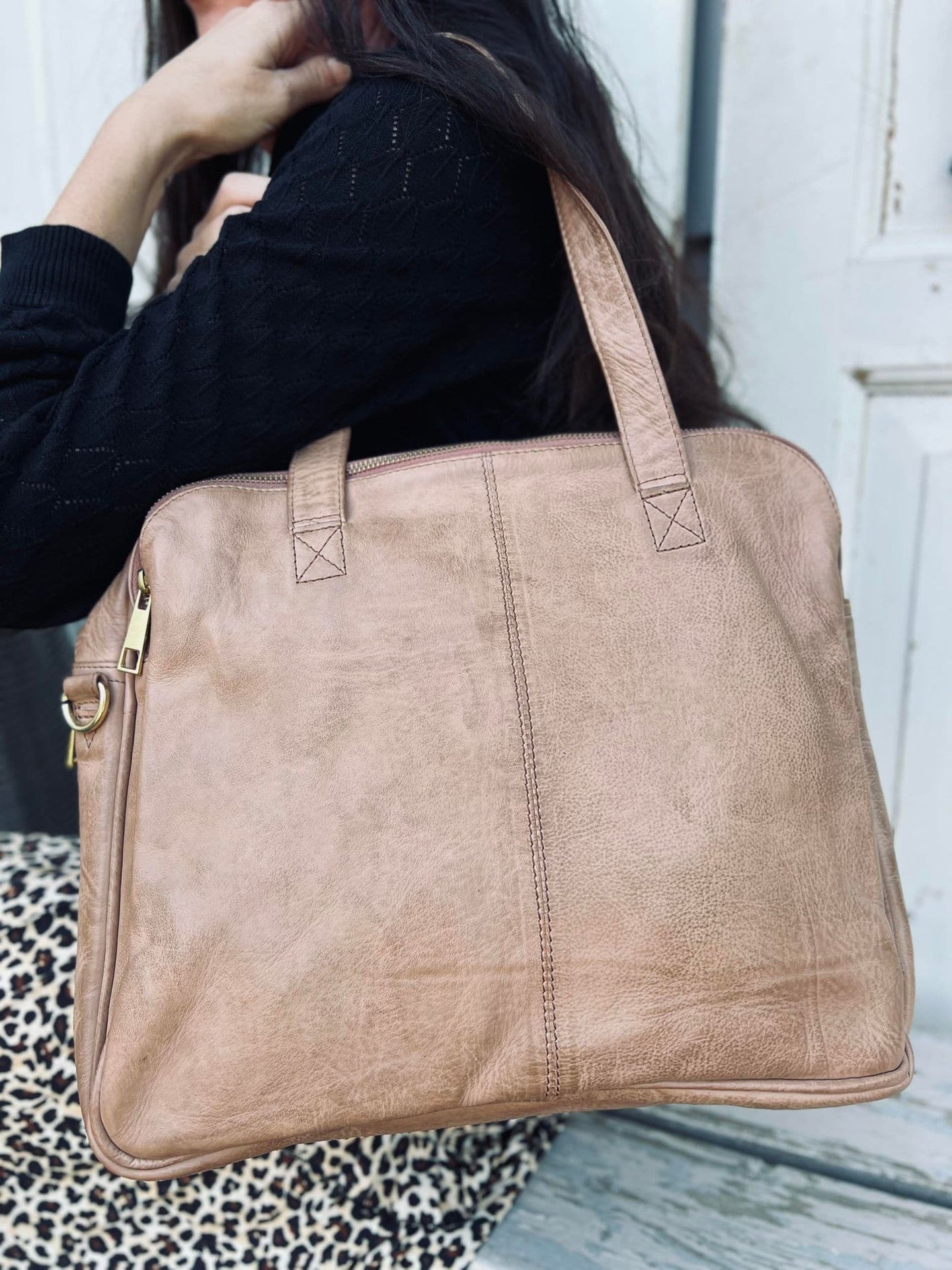 Laptop taske i blødt skind // Honey Deluxe - VIAMAJA.DK