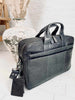 Laptop-Tasche MELLO – Grün / Grau Leder