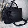 Laptoptasche SAGA schwarzes Leder -