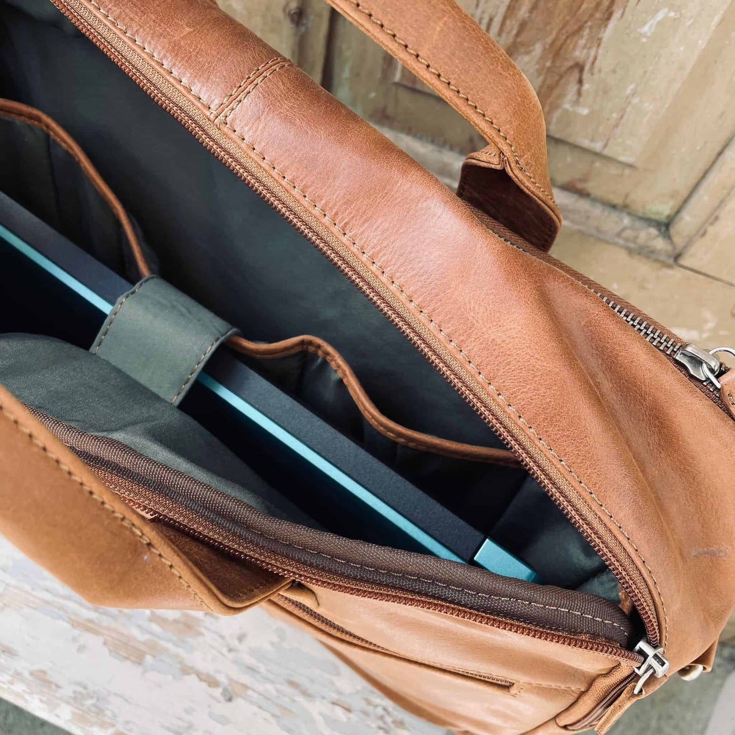 Laptop taske SOLLY Cognac - VIAMAJA.DK
