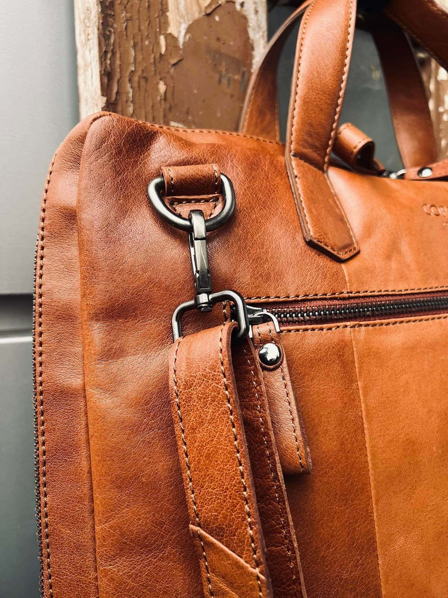 Laptoptaske - LUND Cognac - VIAMAJA.DK