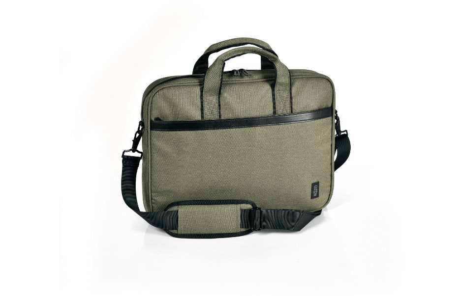 Laptoptaske Oliven - Genanvendt plastflasker - VIAMAJA.DK