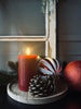 LED Blockkerze Rot 12 cm