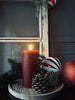 LED Blockkerze Rot 15cm