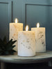 LED-Blockkerzen WILD FLORA – Set mit 3 Stk. und Fernbedienung