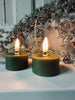 LED-Teelichter 2 Stk. - Olivenwachs