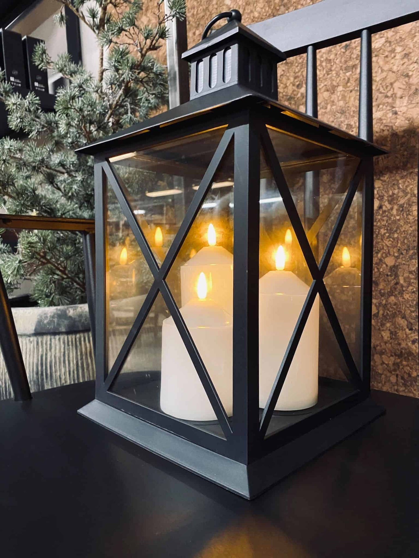 LED Lanterne m. 3 Bloklys - VIAMAJA.DK