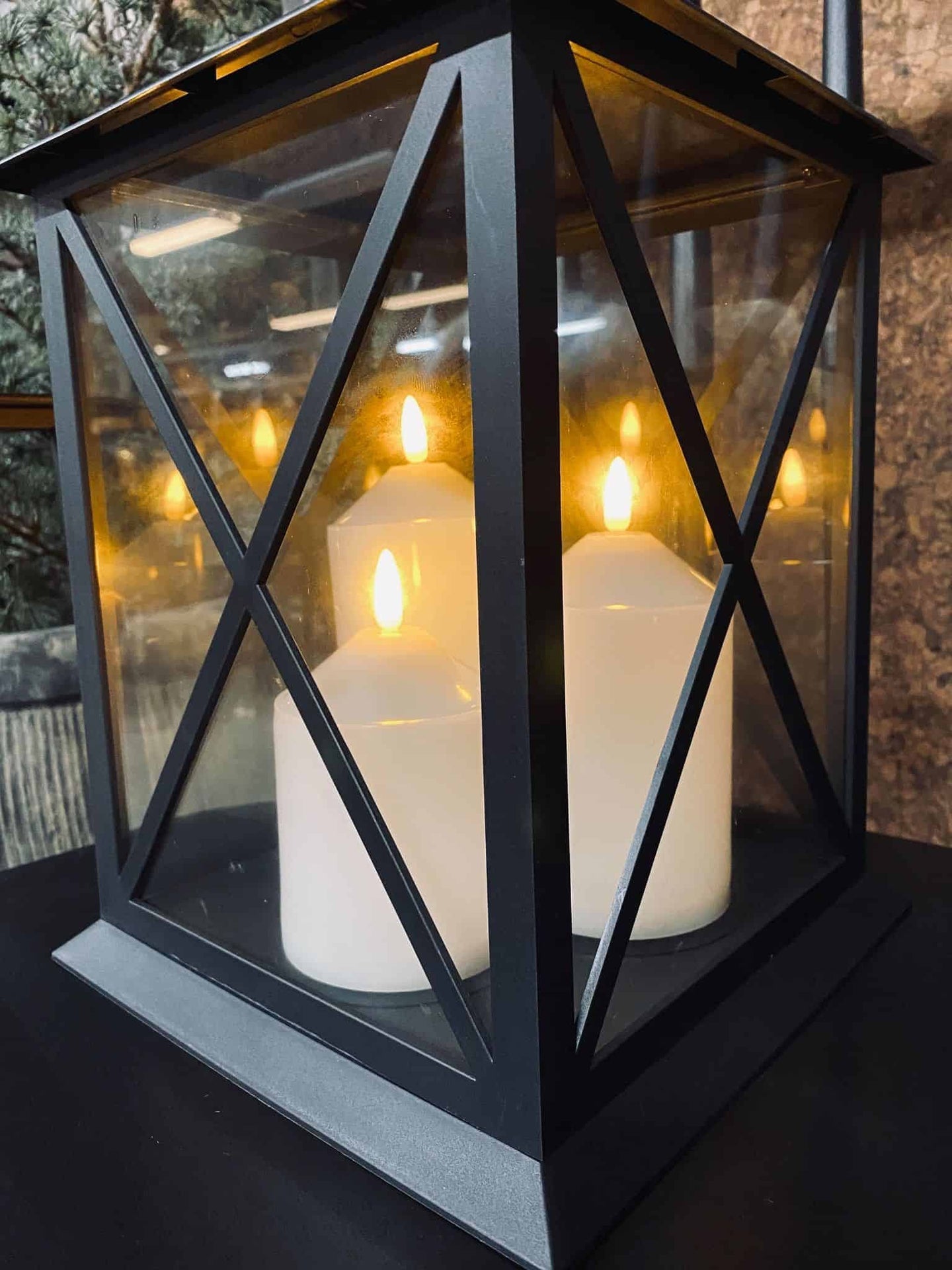 LED Lanterne m. 3 Bloklys - VIAMAJA.DK
