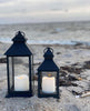 LED-Laternen mit Blockkerzen und Timer - Set mit 2 Stk
