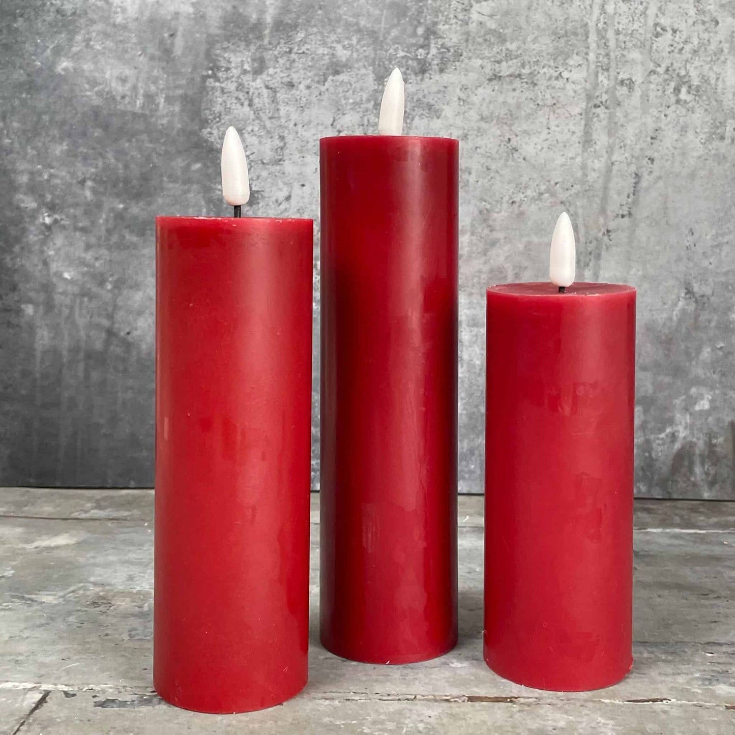 LED Lys - 3 stk Rød ink fjernbetjening - VIAMAJA.DK