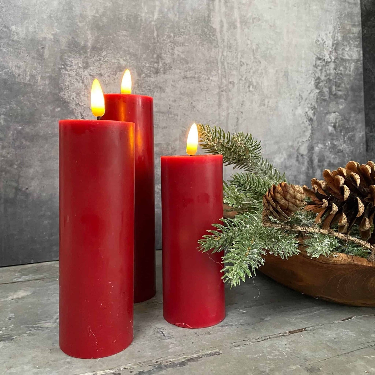 LED Lys - 3 stk Rød ink fjernbetjening - VIAMAJA.DK