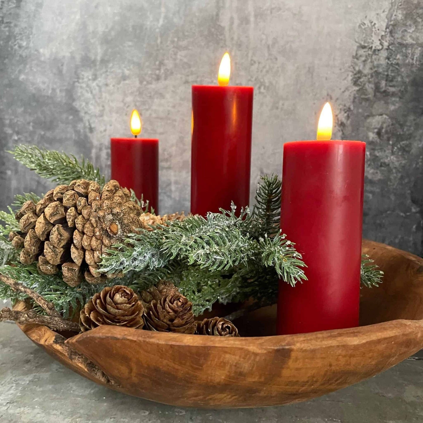 LED Lys - 3 stk Rød ink fjernbetjening - VIAMAJA.DK