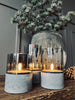 LED-Lichter im Beton-Look - Set mit 3 Stk