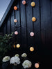 LED-Lichterkette mit Solarzellen - PASTEL Mix 2