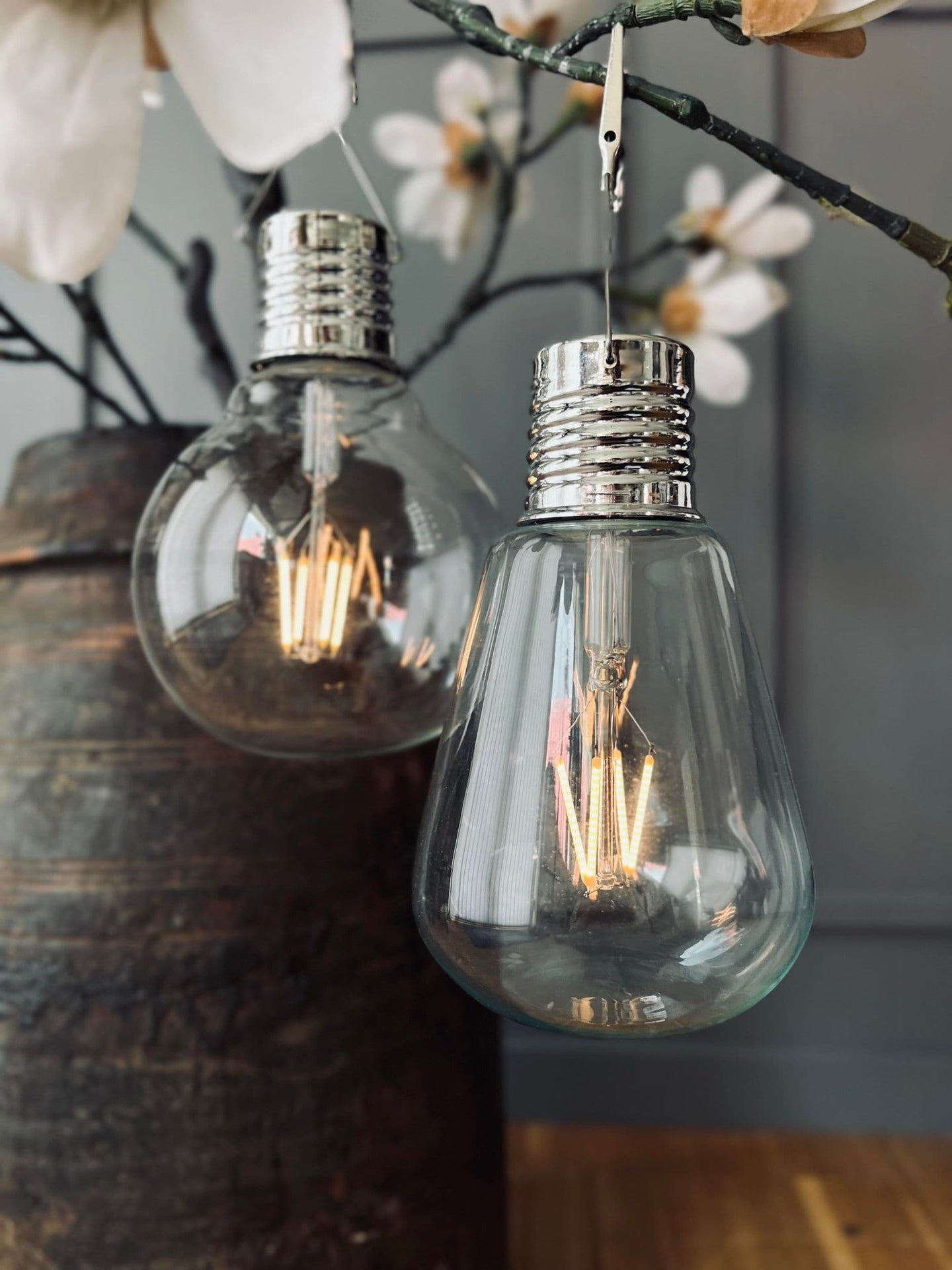 LED lyspære med solceller - Glas MIX - VIAMAJA.DK
