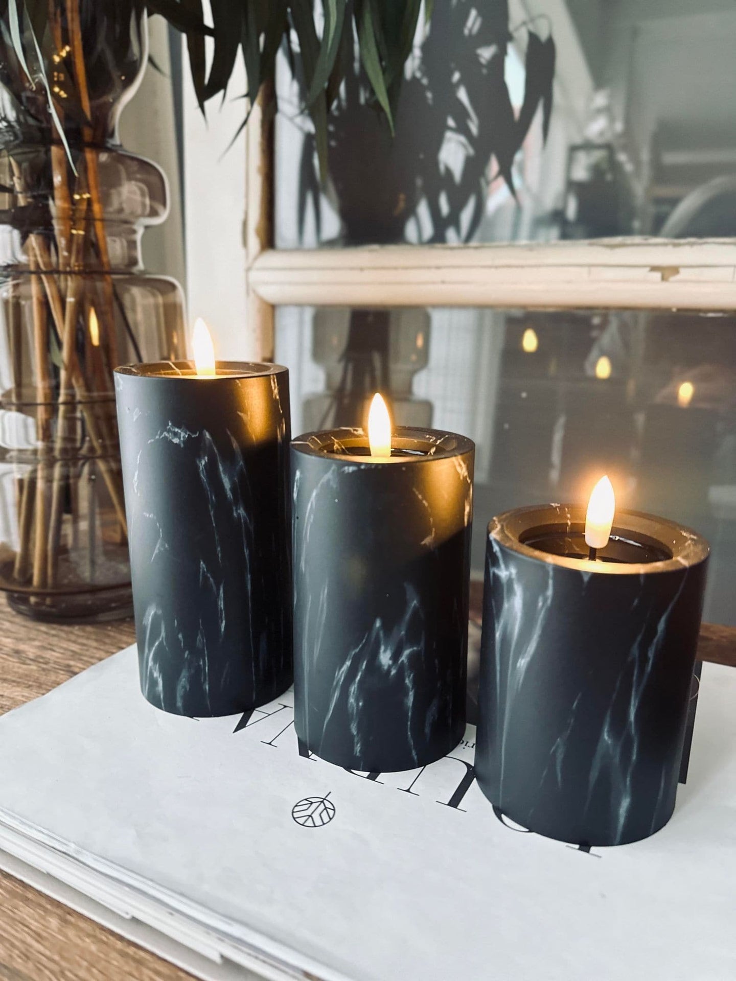 LED marmor black 10cm - VIAMAJA.DK
