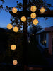 LED-Solar-Lichterkette, 10 weiße Kugeln