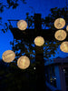 LED-Solar-Lichterkette Mary, 20 weiße Kugeln