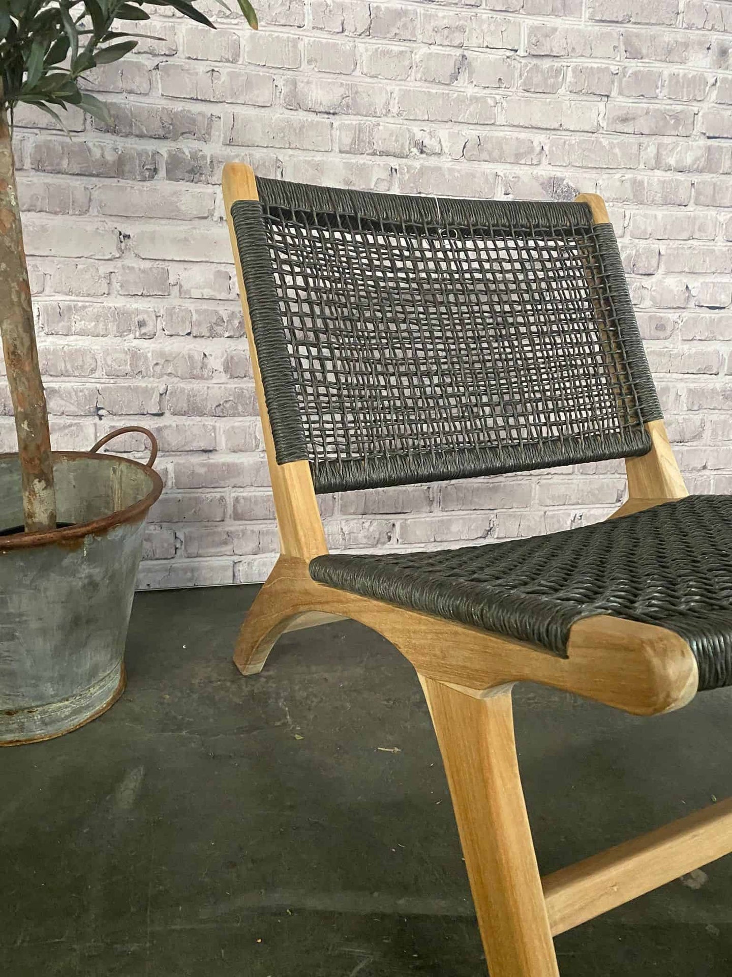 Loungestol i teak - AFHENTER TILBUD - VIAMAJA.DK