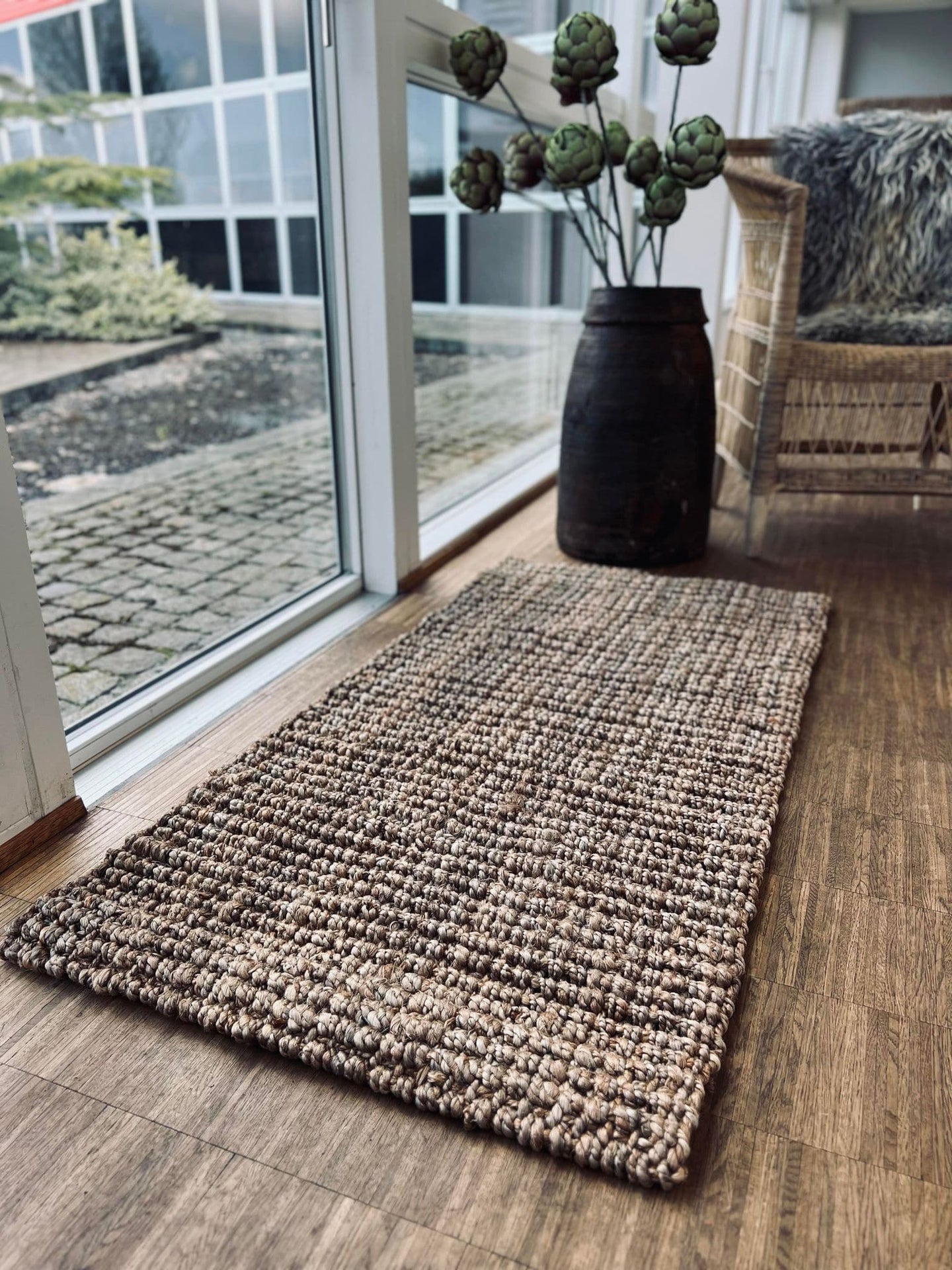 Luksus måtte i jute – 60x120cm - VIAMAJA.DK
