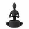Kerzenhalter - Schwarzes Harz YOGA