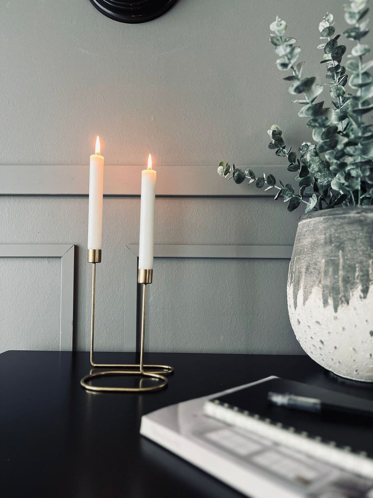 Lysestage - Dobbelt guld assorteret - VIAMAJA.DK
