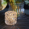 Kerzenhalter Dots in klarem Glas