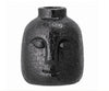 Kerzenhalter aus Steingut - BLACK FACE
